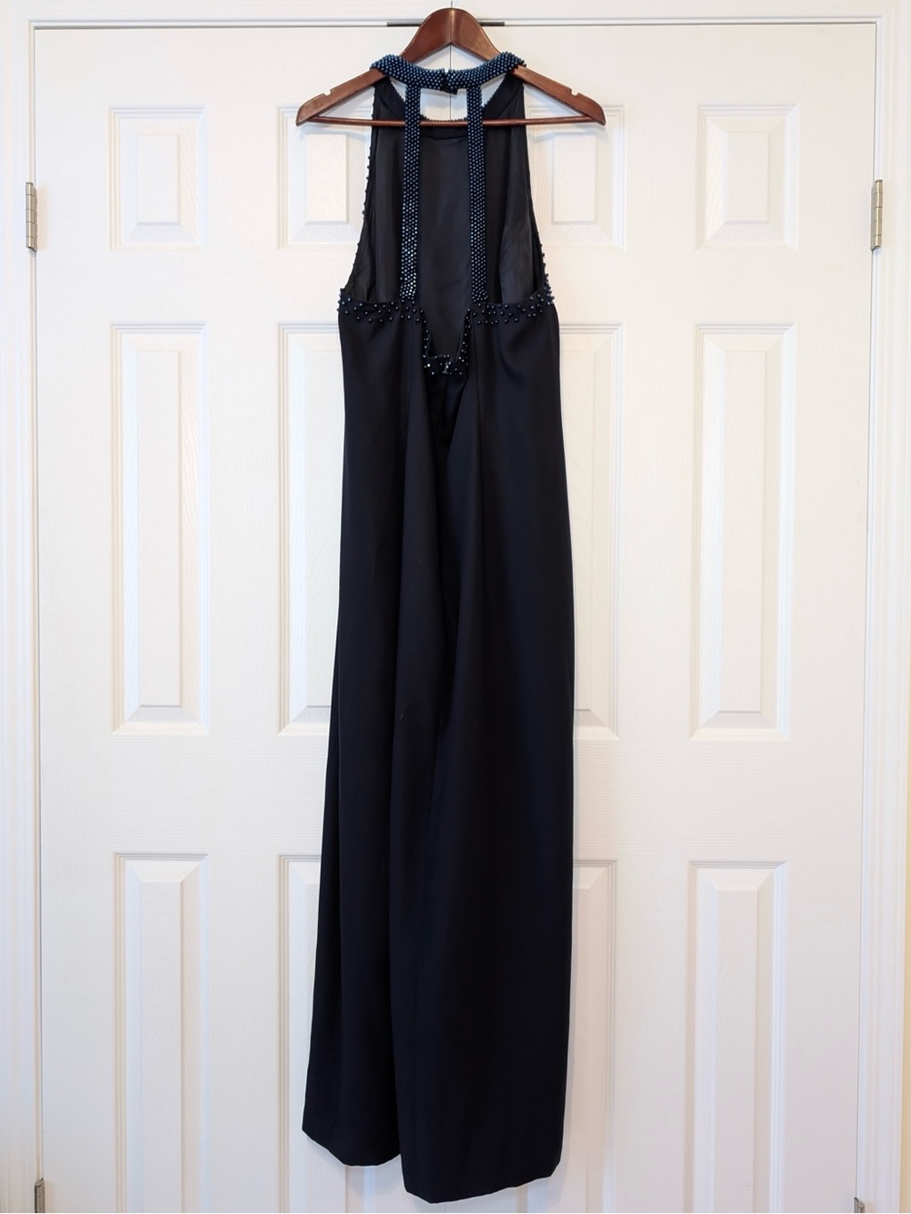 Vintage Beaded Halter Dress - Picture 2 of 15
